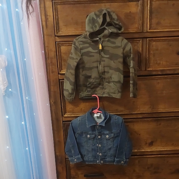 Other - 24M Boys Lot Carters Camo Hoodie Wonder Nation Jean Jacket